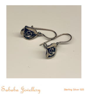 Sterling Silver Flower Earrings - Last pair