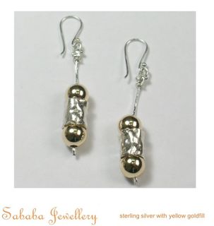 Gold Silver Combo Earring