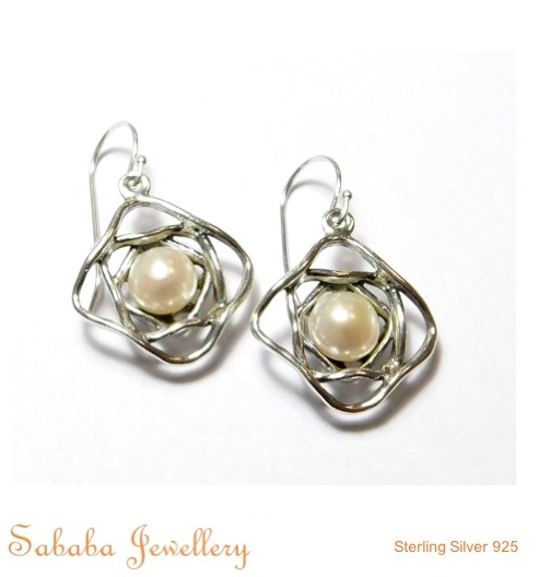 Hand Crafted Pearl Earrings