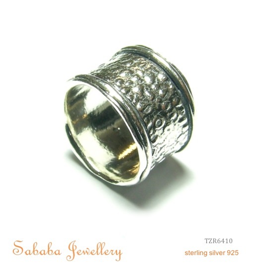 Textured Sterling Silver Band