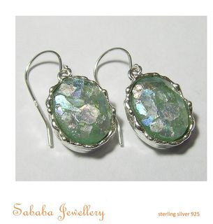 Roman Glass Earrings